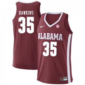 Men Alabama Crimson Tide Raymond Hawkins #35 Crimson University Jerseys 779747-618