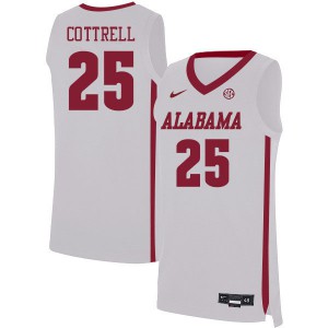 Men Alabama Crimson Tide Adam Cottrell #25 Stitched White Jersey 621571-707