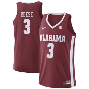 Men's Alabama Crimson Tide Alex Reese #3 High School Crimson Jerseys 484651-373