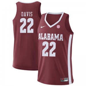 Men Alabama Crimson Tide Ar'Mond Davis #22 Crimson NCAA Jerseys 630665-569