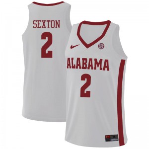 Men's Alabama Crimson Tide Collin Sexton #2 White High School Jersey 986469-336