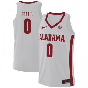 Men Alabama Crimson Tide Donta Hall #0 Player White Jerseys 388236-640