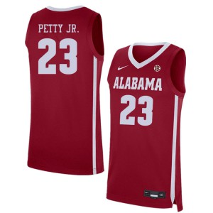 Mens Alabama Crimson Tide John Petty Jr. #23 Crimson High School Jersey 766507-178