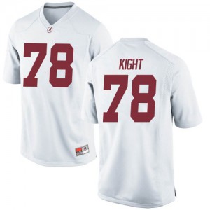 Men's Alabama Crimson Tide Amari Kight #78 NCAA Replica White Jersey 227267-269