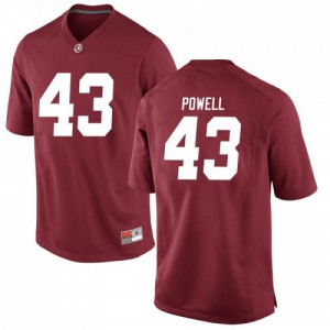 Mens Alabama Crimson Tide Daniel Powell #43 Crimson Game Stitched Jerseys 923380-118
