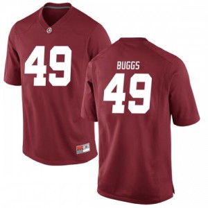 Mens Alabama Crimson Tide Isaiah Buggs #49 Game High School Crimson Jersey 715255-685