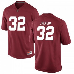 Mens Alabama Crimson Tide Jalen Jackson #32 University Game Crimson Jersey 185523-955