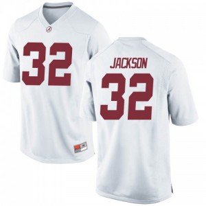 Men's Alabama Crimson Tide Jalen Jackson #32 White Stitch Game Jersey 392254-615