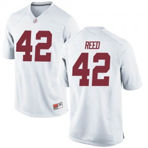 Men's Alabama Crimson Tide Sam Reed #42 Football Replica White Jersey 240591-871