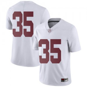 Mens Alabama Crimson Tide Shane Lee #35 White Embroidery Limited Jersey 361003-601