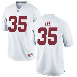 Mens Alabama Crimson Tide Shane Lee #35 Embroidery White Replica Jerseys 724628-635