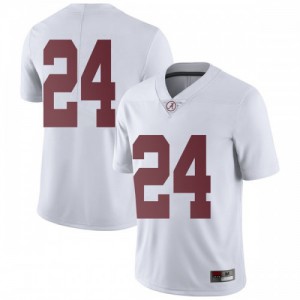 Mens Alabama Crimson Tide Terrell Lewis #24 White NCAA Limited Jersey 103880-189