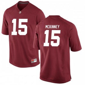 Mens Alabama Crimson Tide Xavier McKinney #15 NCAA Crimson Game Jerseys 406963-163