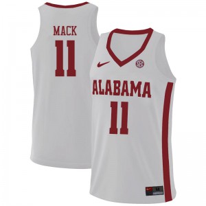 Mens Alabama Crimson Tide Tevin Mack #11 Player White Jerseys 515966-912