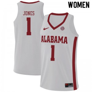 Women Alabama Crimson Tide Herbert Jones #1 NCAA White Jersey 120619-548