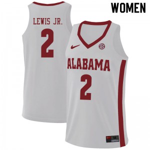 Women's Alabama Crimson Tide Kira Lewis Jr. #2 White High School Jerseys 646434-294