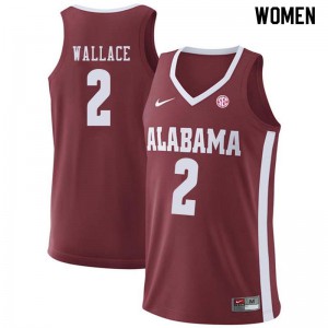 Womens Alabama Crimson Tide Gerald Wallace #2 Crimson NCAA Jerseys 773023-424