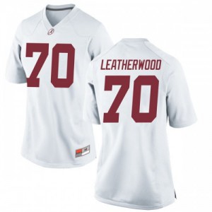 Women's Alabama Crimson Tide Alex Leatherwood #70 Replica NCAA White Jersey 792685-428