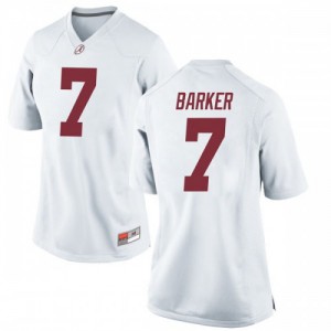 Women's Alabama Crimson Tide Braxton Barker #7 Game Embroidery White Jerseys 975099-158