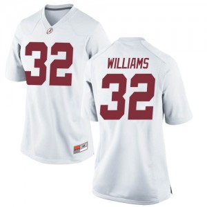 Womens Alabama Crimson Tide C.J. Williams #32 Replica Football White Jersey 732492-735