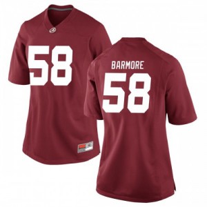 Women Alabama Crimson Tide Christian Barmore #58 Crimson Game Stitched Jerseys 925836-792