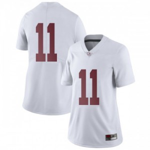 Womens Alabama Crimson Tide Henry Ruggs III #11 White Limited Stitched Jersey 642175-921