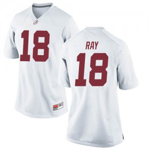Womens Alabama Crimson Tide LaBryan Ray #18 Official White Game Jersey 766548-783