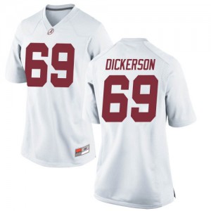 Women's Alabama Crimson Tide Landon Dickerson #69 White Game NCAA Jerseys 358158-518