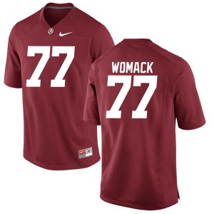 Womens Alabama Crimson Tide Matt Womack #77 Authentic Player Crimson Jersey 410405-609