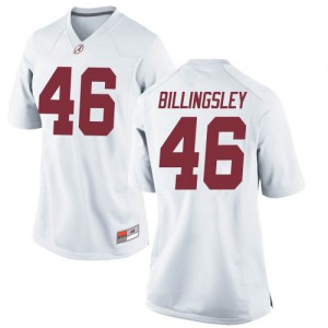 Womens Alabama Crimson Tide Melvin Billingsley #46 University White Game Jerseys 749891-609