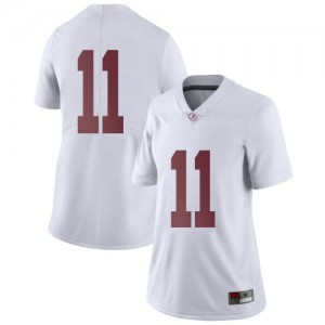 Women Alabama Crimson Tide Scooby Carter #11 White Limited Stitched Jersey 849815-447