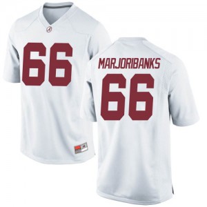 Youth Alabama Crimson Tide Alec Marjoribanks #66 Game Embroidery White Jersey 874332-202
