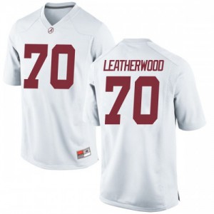 Youth Alabama Crimson Tide Alex Leatherwood #70 Replica White Player Jerseys 298218-516