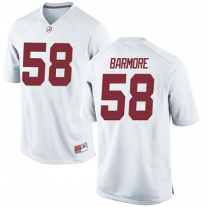 Youth Alabama Crimson Tide Christian Barmore #58 Game University White Jerseys 979031-358