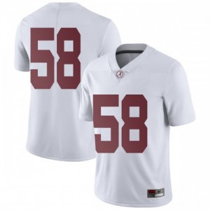 Youth Alabama Crimson Tide Christian Barmore #58 White Limited High School Jersey 183078-129