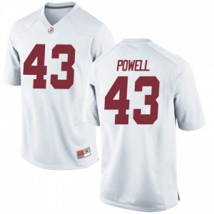 Youth Alabama Crimson Tide Daniel Powell #43 White NCAA Game Jerseys 929876-322