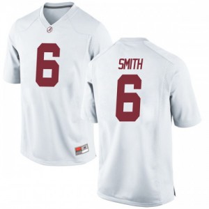 Youth Alabama Crimson Tide Devonta Smith #6 NCAA Replica White Jerseys 381105-761
