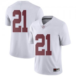 Youth Alabama Crimson Tide Jahquez Robinson #21 Limited White Embroidery Jersey 851890-654