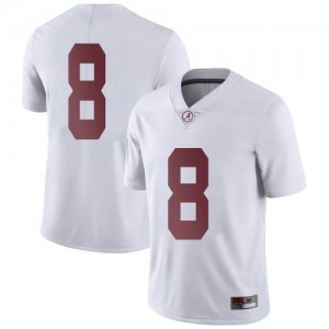 Youth Alabama Crimson Tide John Metchie III #8 Official Limited White Jerseys 539384-773