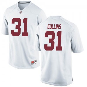 Youth Alabama Crimson Tide Michael Collins #31 Game College White Jerseys 417555-888
