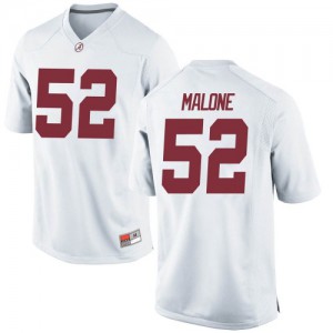 Youth Alabama Crimson Tide Preston Malone #52 Stitched White Game Jerseys 444520-179
