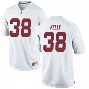 Youth Alabama Crimson Tide Sean Kelly #38 White Replica High School Jerseys 110543-936