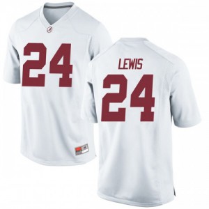 Youth Alabama Crimson Tide Terrell Lewis #24 White Stitched Replica Jerseys 979620-802