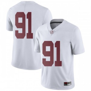 Youth Alabama Crimson Tide Tevita Musika #91 Limited Official White Jersey 275525-874