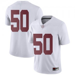 Youth Alabama Crimson Tide Tim Smith #50 White Limited Official Jerseys 997630-872