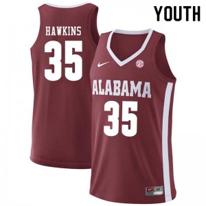 Youth Alabama Crimson Tide Raymond Hawkins #35 NCAA Crimson Jersey 197096-825