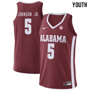 Youth Alabama Crimson Tide Avery Johnson Jr. #5 NCAA Crimson Jersey 723669-653