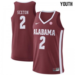 Youth Alabama Crimson Tide Collin Sexton #2 Stitch Crimson Jerseys 526486-867