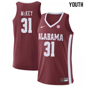 Youth Alabama Crimson Tide Derrick McKey #31 Crimson High School Jerseys 582079-364