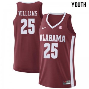 Youth Alabama Crimson Tide Mo Williams #25 Official Crimson Jersey 445180-129